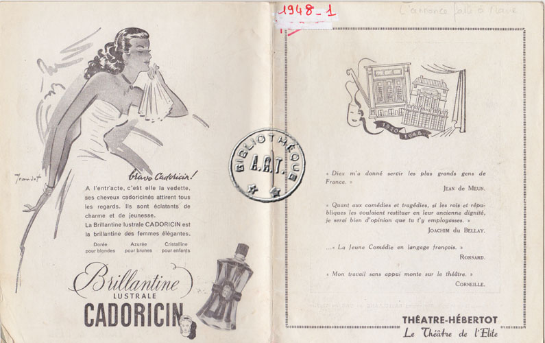 Les programmes de Théatre de l\
